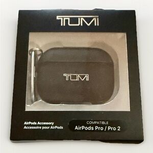 TUMI AirPods Pro Case Black| Compatible Pro & Pro 2 | New in Box